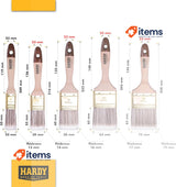 HARDY WORKING TOOLS Series 45 Flat Brush Set 25 mm / 35 mm / 50 mm/ 60 mm/ 75mm