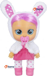 Cry Babies Dressy Coney - 12" Baby Doll | Pink Dress, Bunny Themed White