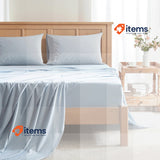 Comfort Spaces King Cooling Sheets, Moisture Wicking Coolmax Sheets Soft Blue