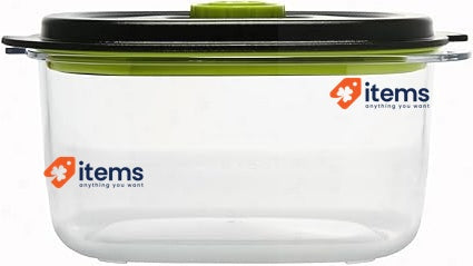 FoodSaver Preserve & Marinate Vacuum Containers | 700 ml, 1.2 L & 1.8 L Black
