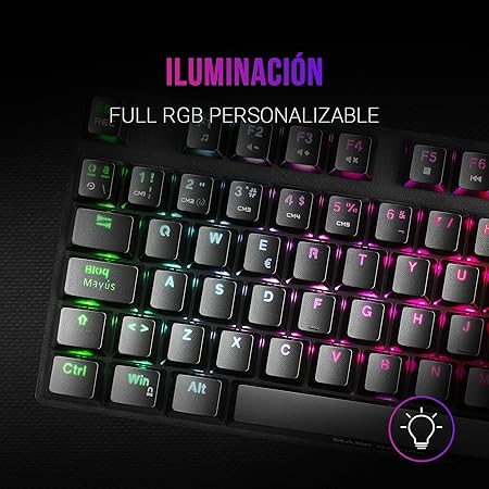 Mars Gaming MKREVOPROWRES Black Mechanical RGB Gaming Keyboard