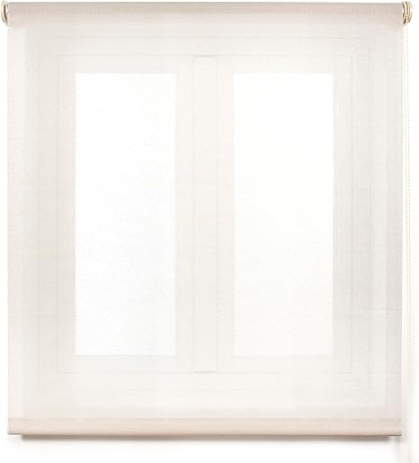 Blindecor Belmont Translucent Roman Blind, Beige, 140 x 180 cm (W x H)