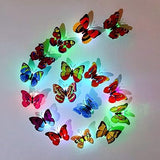 jindaaudio 3D Butterfly Stickers Decoration Led Flash Wall Sticker - 24 Pcs