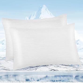 Marchpower Cooling Pillow Cases, 2 Pack Japanese Arc-chill Q-MAX 0.43 Cooling