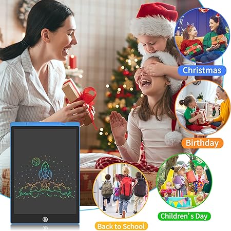 GUYUCOM LCD Writing Tablet 12 Inch, Doodle Pads for Kids, Big Size (Blue)