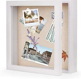 Love-KANKEI 3D Photo Frame 28 x 28 cm Wooden Object Frame White