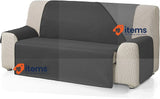 Martina Home Sofa Cover Black Anthracite/Black Pl Tze Slip Covers 2 Plätze