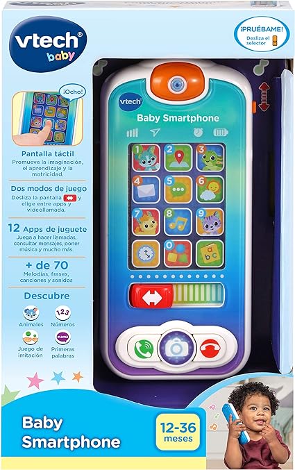 VTech - Baby Smartphone, Interactive phone for babies Multicolor, ESP version