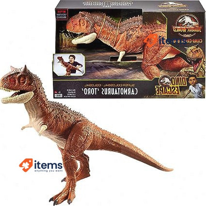 Mattel Jurassic World Colossal Carnotauru Dinosaur Action Figure Camp Cretaceou
