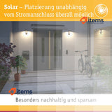 Paulmann Ronas 94334 Solar LED Luminaire IP44 Grey Wall Incl Watt Dark 1 x 5