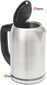 Amazon Basics Stainless Steel Kettle with Digital Display 1.7 L Silver