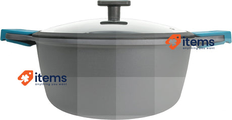 Arcos Thera Series Non-stick Saucepan 28 cm 6.6 L Black Blue Casserole Cast Safe