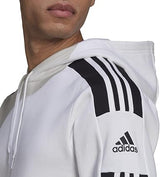 adidas Men's Hooded Track Top Squadra 21 Sweatshirt Hoodie White S