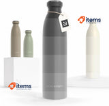 LARS NYSØM Stainless Steel Insulated Water Bottle, Thermo Flask, 750ml, Black