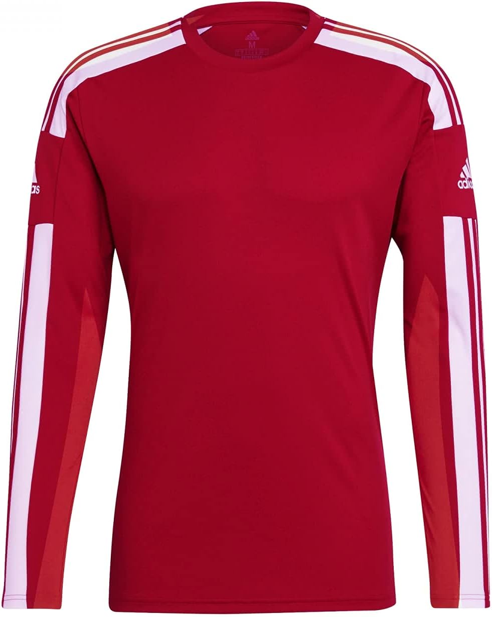 adidas Men's Squadra 21 Long Sleeve Jersey, Team Power Red/White, XL