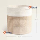 Woven Cotton Rope Plant Baske Basket 20CM Flower Pot Floor Indoor Planters 21CM