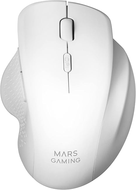 Mars Gaming MMWERGOW Wireless Ergonomic Mouse for PS4/PS5/XBOX/PC/Mac - White