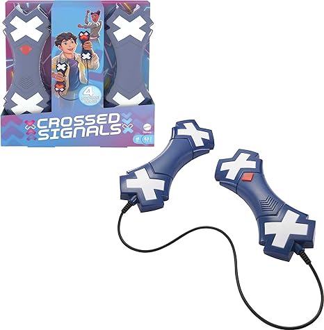 CROSSED SIGNALS Electronic Game With Pair Of Talking Light Wands, Play Solo