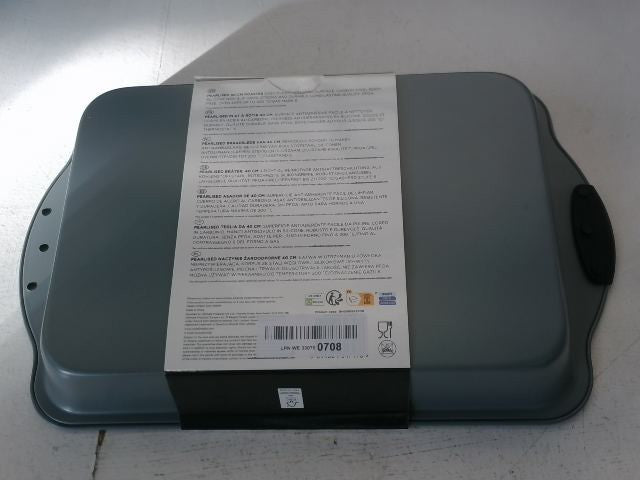 Russell Hobbs NonStick Oven Tray With Easy Grip Silicone Handles, Grey, 40cm