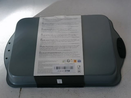 Russell Hobbs NonStick Oven Tray With Easy Grip Silicone Handles, Grey, 40cm
