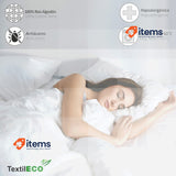 Textileco Mattress Cover 150 Cm Terry Cloth Cotton Full Zip Closure Anti - Dust