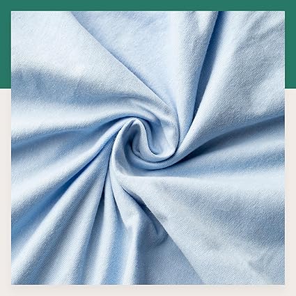 VelvetHome Sheet with Double Angles Light Blue, 160 x 200 +30