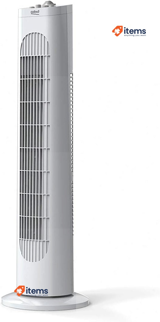 Tower Fan, Beko, EFW5100W, White, 35W, 3 Speed, Turning Mode White