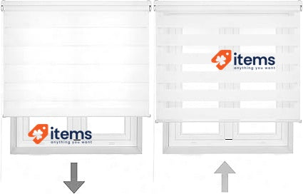 Blindecor Lira Night and Day Roller Blind 127 x 175 cm Size 127 130 x 180 cm