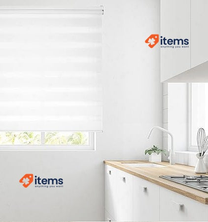 Blindecor Lira Night and Day Roller Blind 127 x 175 cm Size 127 130 x 180 cm