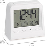 Amazon Basics Tabletop Triangular Digital Alarm Clock With Light White