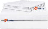DTEX HOMES 800 Thread Count Super Soft Flat Sheet King White 100% Pure Egyptian