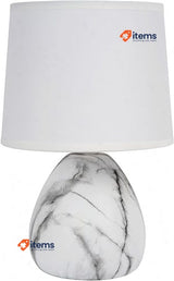 LUCIDE MARMO Table lamp Ø 16 cm 1xE14 - White Suitable for use with LED lights