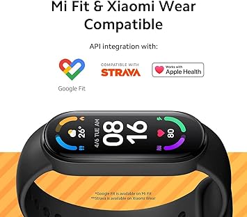 Xiaomi Mi Smart Band 6-1.56'' AMOLED Touch Screen, SPO2 Black