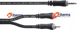 Cordial Elements EY 3 WCC Y Adapter Male Jack To 2 RCA Audio Cables EY3WCC ECL
