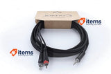Cordial Elements EY 3 WCC Y Adapter Male Jack To 2 RCA Audio Cables EY3WCC ECL