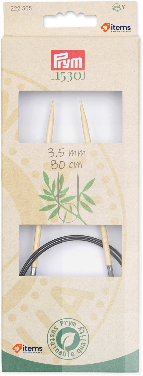 Prym - Prym 1530 Bamboo (80cm, 3.50mm) Circular Knitting Needle