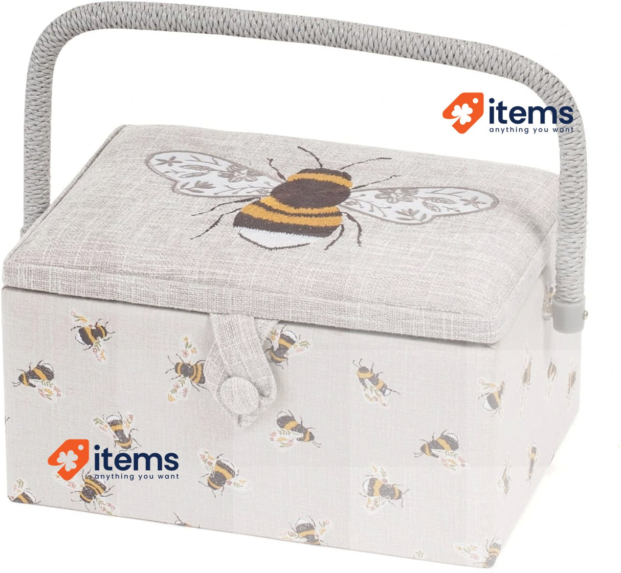 Hobby Gift Sewing Box Embroidered Bee