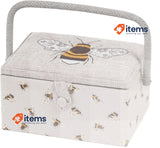 Hobby Gift Sewing Box Embroidered Bee