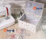 Hobby Gift Sewing Box Embroidered Bee