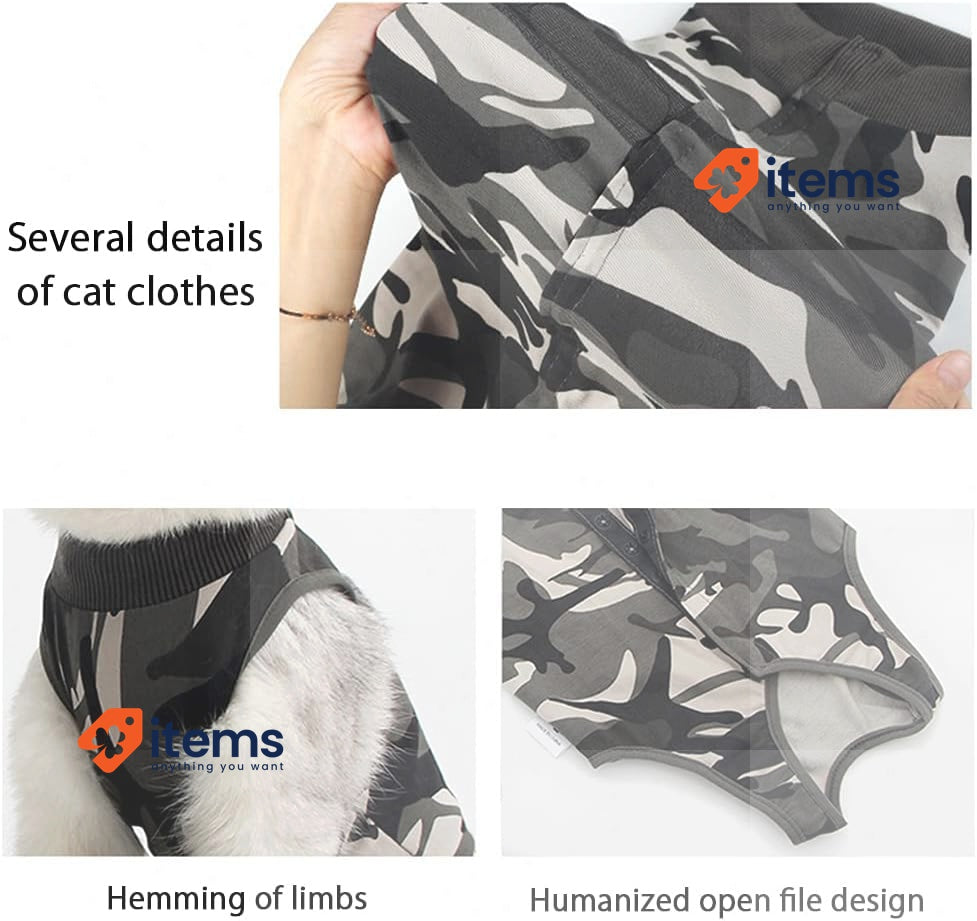 AEITPET Professional Recovery Suit for Cats, Cat Recovery Shirt, Professional