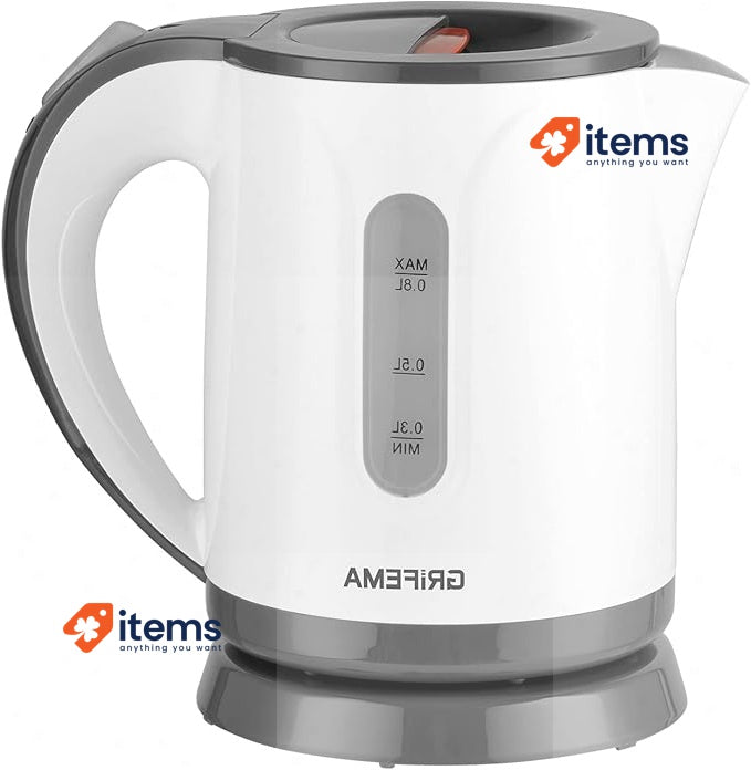 GRIFEMA GC1001 Electric Kettle 0.8 L/1100 W Boiling Power, White