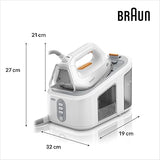 Braun CareStyle 3 IS3132WH Iron Steam Generator with 5 Years of Assistance