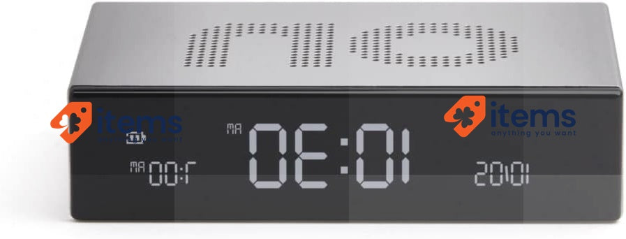 Lexon FLIP Premium LCD Alarm Clock Aluminium Poli <p>Colour: silver, black,