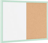 Bi-Office Combined Magnetic Dry Erase Board and Cork, 40 x 60 cm