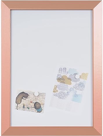 Bi-Office Kamashi Magnetic Whiteboard, MDF Copper Colere Frame, 90x60cm