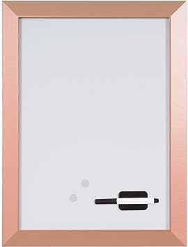 Bi-Office Kamashi Magnetic Whiteboard, MDF Copper Colere Frame, 90x60cm