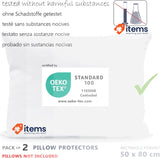 Twillie - Waterproof Pillowcase 50x80 cm - Set of 2, Oeko-Tex® certified Aegis®
