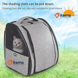 SUPERBE Expandable Pet Backpack for Cats Small Dogs, Airline Approved Carrier