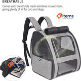 SUPERBE Expandable Pet Backpack for Cats Small Dogs, Airline Approved Carrier