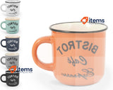 Home CC120 6 Cups Of Coffee Steineware Bistro Without Plate Multicoloured